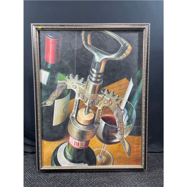 Corking A Bottle - Oil On Canvass 40W x 52H