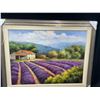 Image 1 : Lavender Farm Oil On Canvass 39H x 49W Artist Unknown