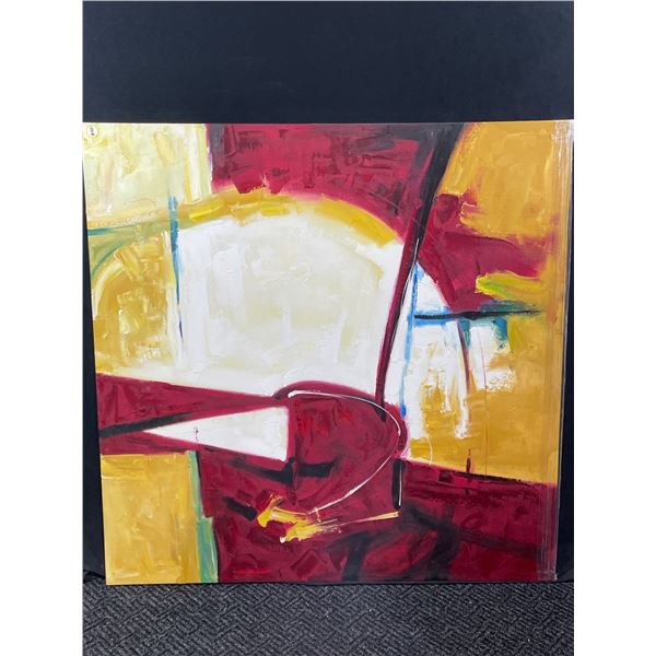 Abstract Oil On Canvass 50 x 50 Unknown Artist