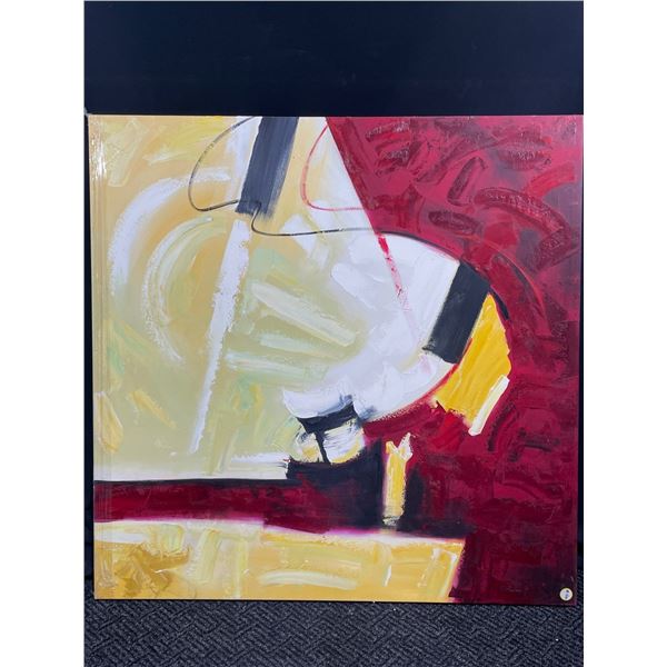 Abstract Oil On Canvass 50 x 50 Unknown Artist