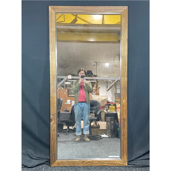 Large Mirror Oak Frame 74 x 36