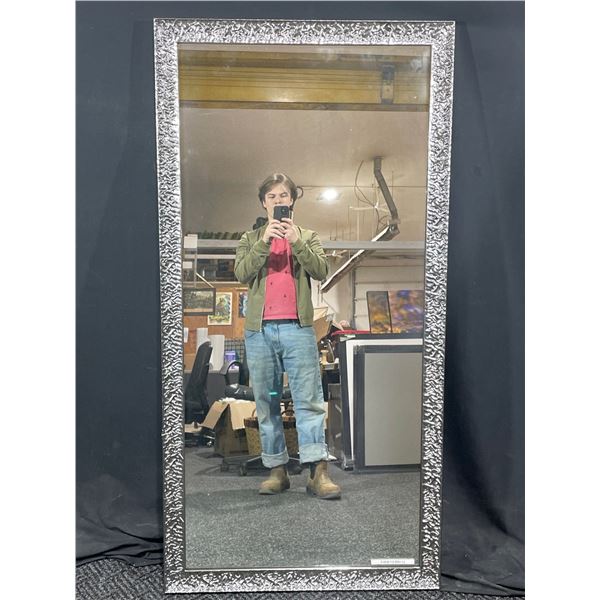 Silver Frame Mirror 60 x 30