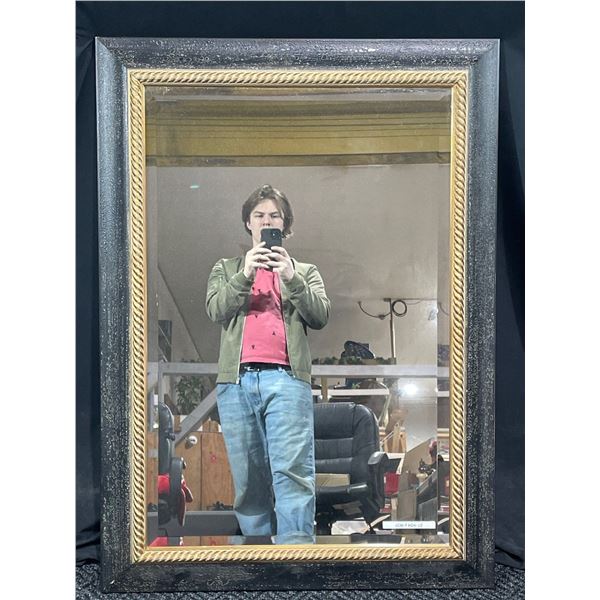 Gold rope styled  mirror 34 x 31