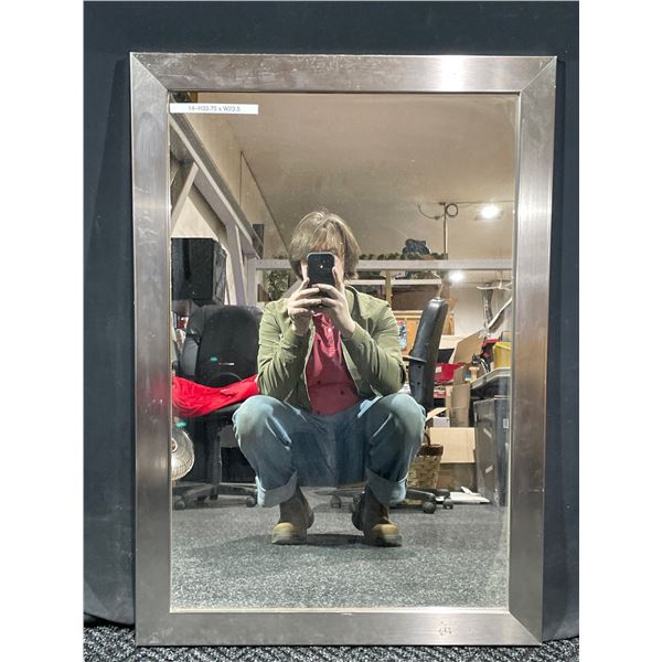 Silver Frame Mirror 34 x 23