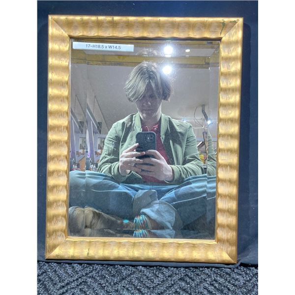 Bronze Painted Frame Mirror 18 x 14