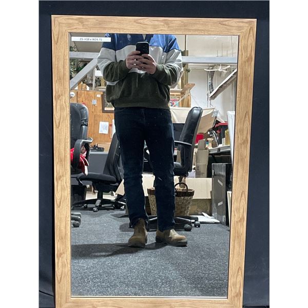 Brown Wood Frame Mirror 38 X 25