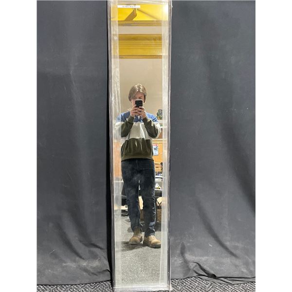 Black Plastic Frame Mirror 64 X 13