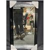 Image 1 : Black Plastic Frame Mirror 34 X 19