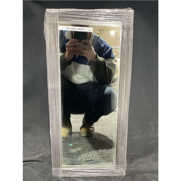 Dark Brown Wood Frame Mirror 22 X 10