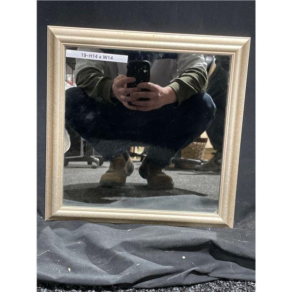 Rose Metal Frame Mirror 14 X 14