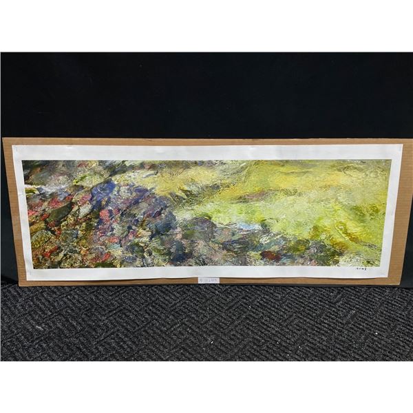 Water Image Photograph Print On Canvas 13T x 47W