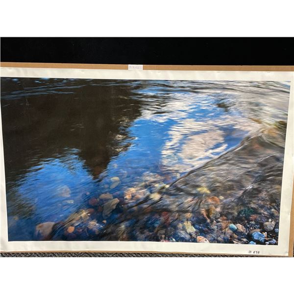 Water Image Photograph Print On Canvas 31T x 15W