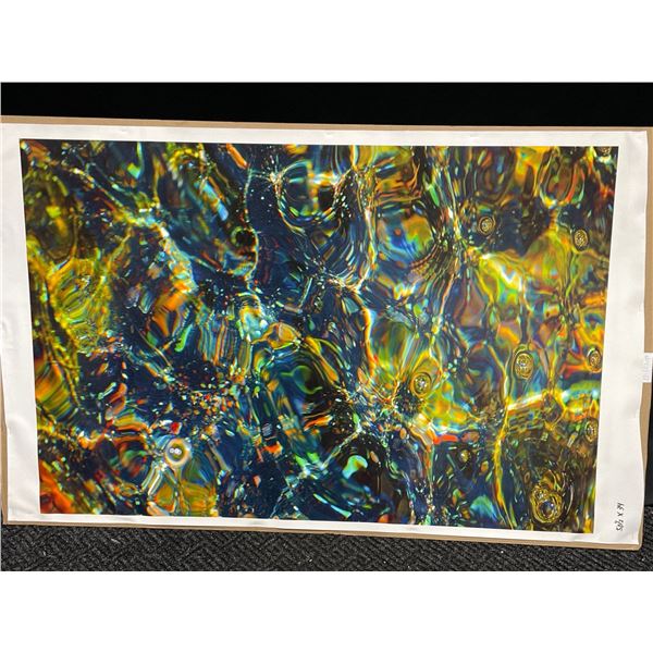 Water Image Photograph Print On Canvas 51T x 34W