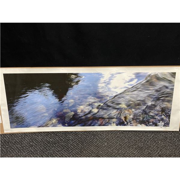 Water Image Photograph Print On Canvas 18T x 53W