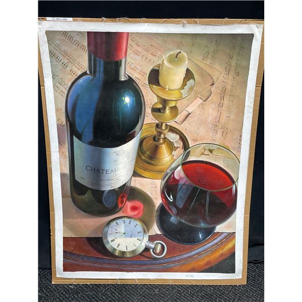 Wine Bottle Paint on Canvas 52 X39