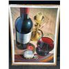 Image 1 : Wine Bottle Paint on Canvas 52 X39