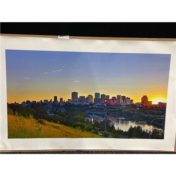 Edmonton Skyline Photograph on Canvas 40 X 22