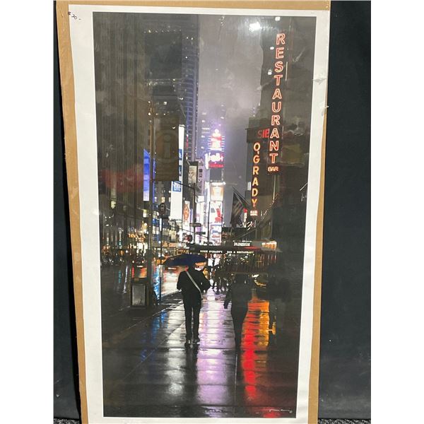 Timesquare Photograph on Canvas 42 X 21