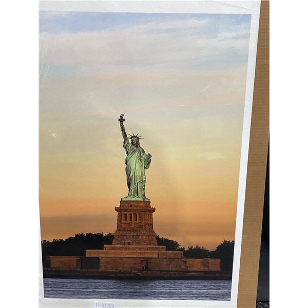 Statue of Liberty Photograph on Canvas 33 X 21