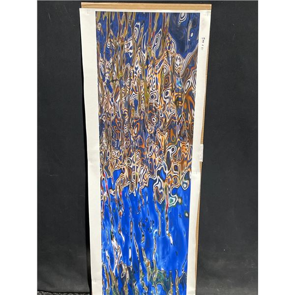 Water Reflection Photograph on Canvas 13 X 43