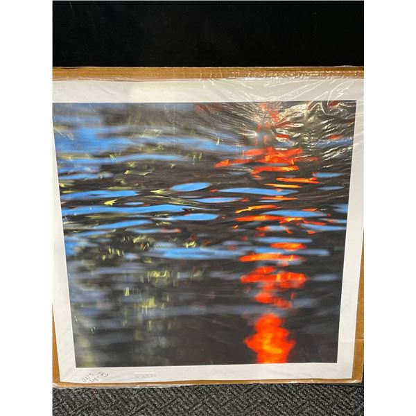 Water Ripple Image Photograph Print On Canvas 32T x 32W