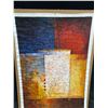 Image 1 : Abstract Squares Paint on Canvas 24 X 36