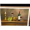 Image 1 : Wine and Books Paint on Canvas 24 X 36