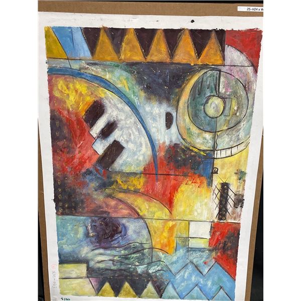 Abstract Acrylic On Canvass 24 X 36