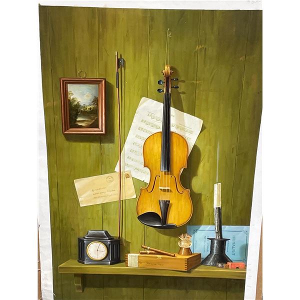 Violen Paint on Canvas 24 X 36