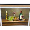Image 1 : Wine and Books Paint on Canvas 24 X 36