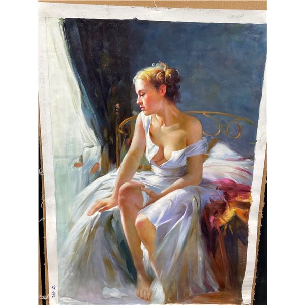 Exposed Woman Paint on Canvas 24 X 36