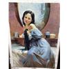 Image 1 : Woman in Night Gown Paint on Canvas 24 X 36