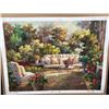 Image 1 : Garden Patio Paint on Canvas 30 X 40