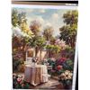Image 1 : Garden Patio Paint on Canvas 30 X 40