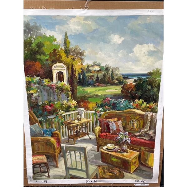 Patio set overlooking Golf course 30 X 40