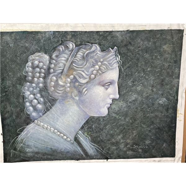 Greek Goddess Paint on Canvas 30 X 40