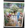 Image 1 : Garden Patio Paint on Canvas 30 X 40