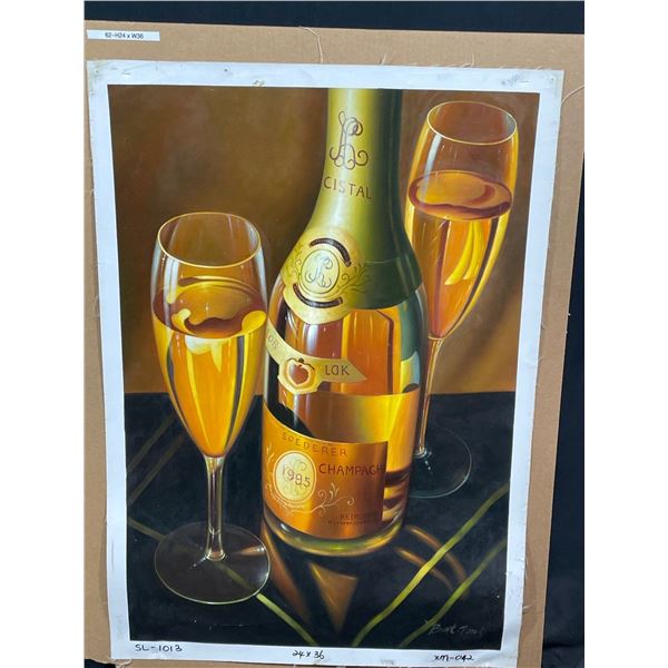 Champaign Date Oil on Canvas 24 X 36