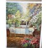 Image 1 : Garden Patio Oil on Canvas 30 X 40