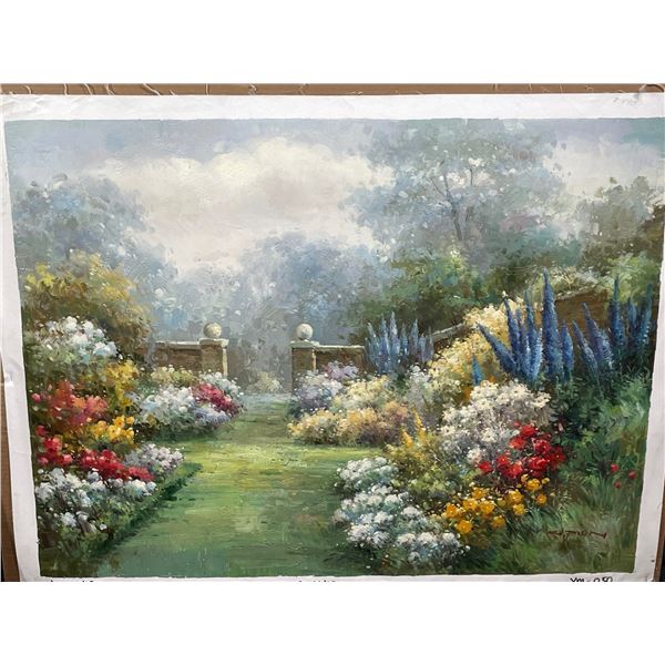 Garden Gate Oil on Canvas 30 X 40