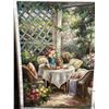Image 1 : Garden Patio Oil on Canvas 24 X 26
