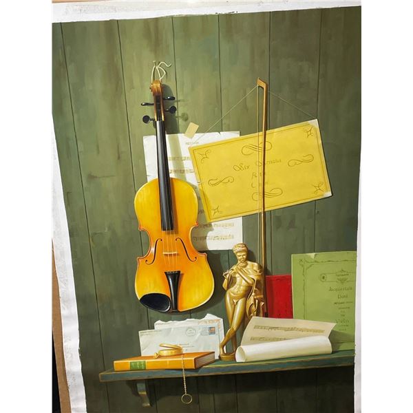 Violen Oil on Canvas 24 X 36