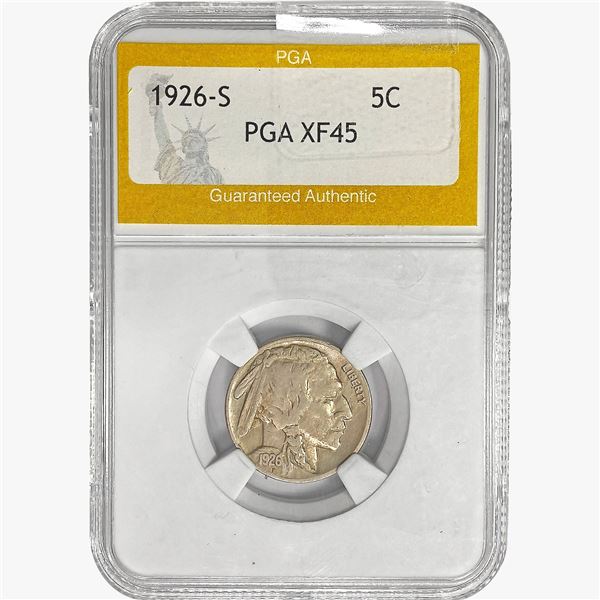 1926-S Buffalo Nickel PGA XF45