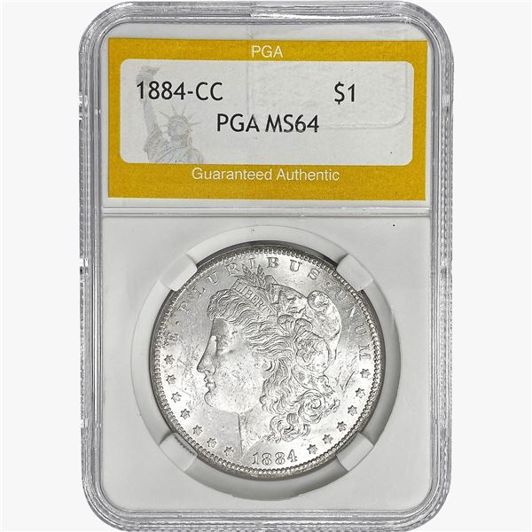 1884-CC Morgan Silver Dollar PGA MS64