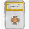 Image 1 : 1916 Wheat Cent PGA MS65 RED