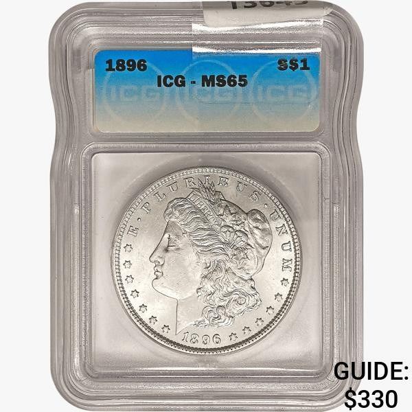 1896 Morgan Silver Dollar ICG MS65