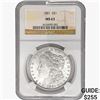 Image 1 : 1881 Morgan Silver Dollar NGC MS63