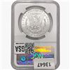 Image 2 : 1881 Morgan Silver Dollar NGC MS63