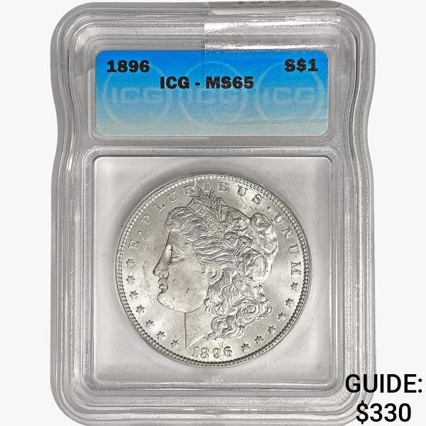 1896 Morgan Silver Dollar ICG MS65