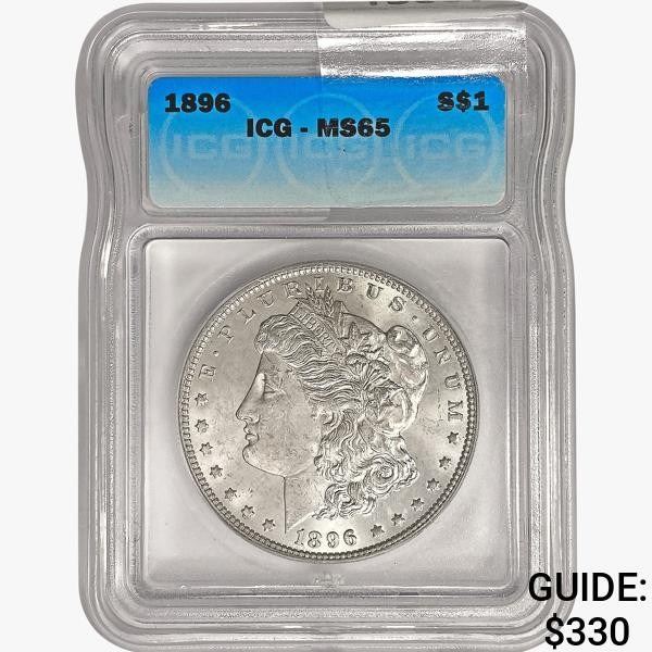 1896 Morgan Silver Dollar ICG MS65
